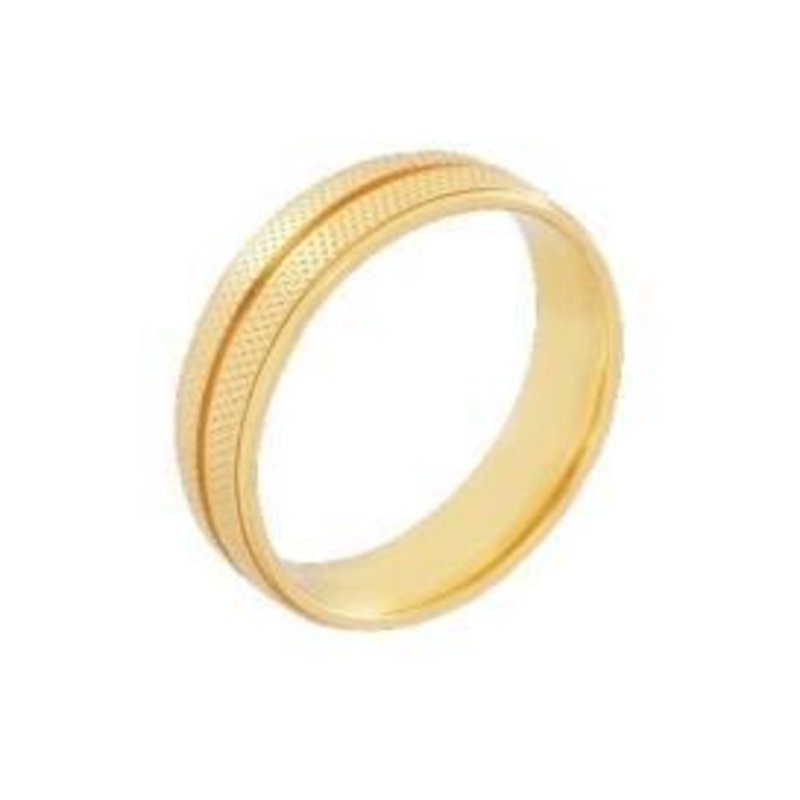Aliança Bold Dourada 18k