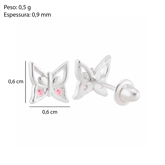 BR BORBOLETA PEQ ROSA