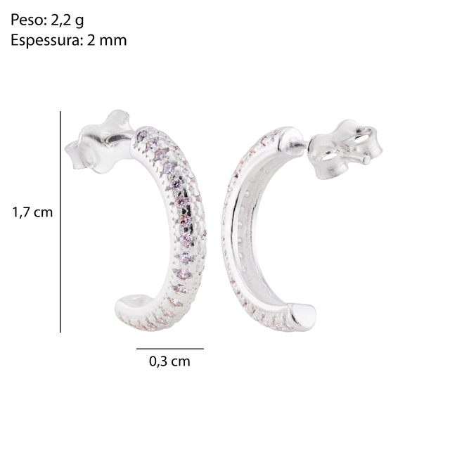 MEIA ARG ZIRC WHITE