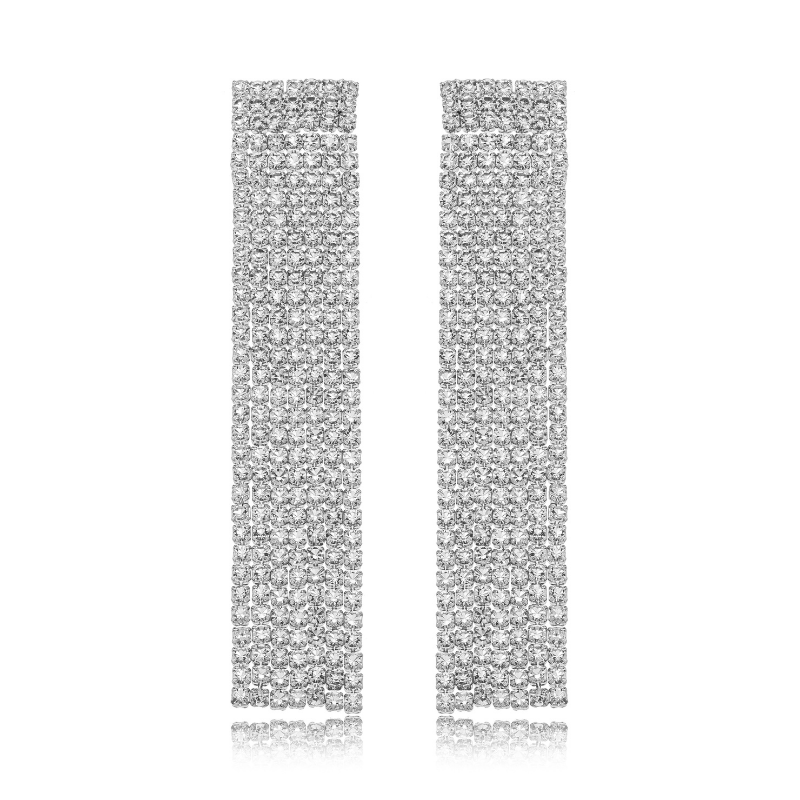 BRINCO FRANJA RETA ZIRCÔNIA - BANHO DE RÓDIO BRANCO