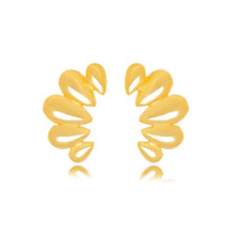 BRINCO EAR CUFF MULTIGOTAS - BANHO DE OURO 18K