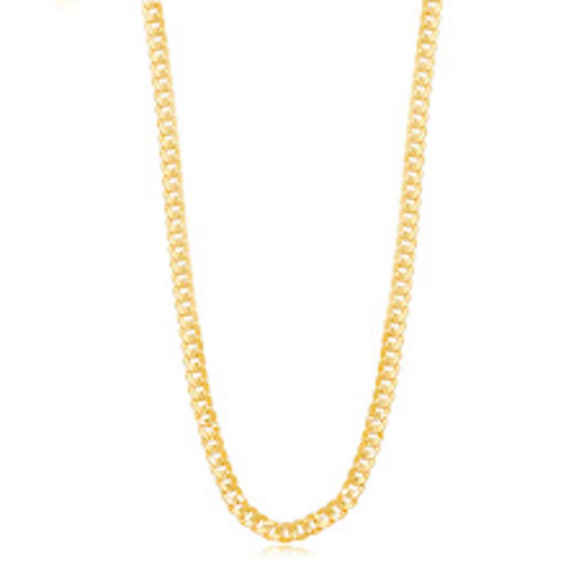 COLAR MASCULINO ELOS GRUMMET EM BANHO DE OURO 18K