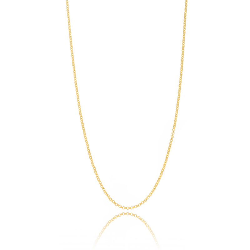 COLAR ELO PORTUGUÊS  - BANHO DE OURO 18K