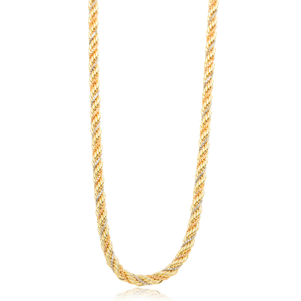 COLAR CHOKER CORDÃO BAIANO TRANÇADA TRICOLOR