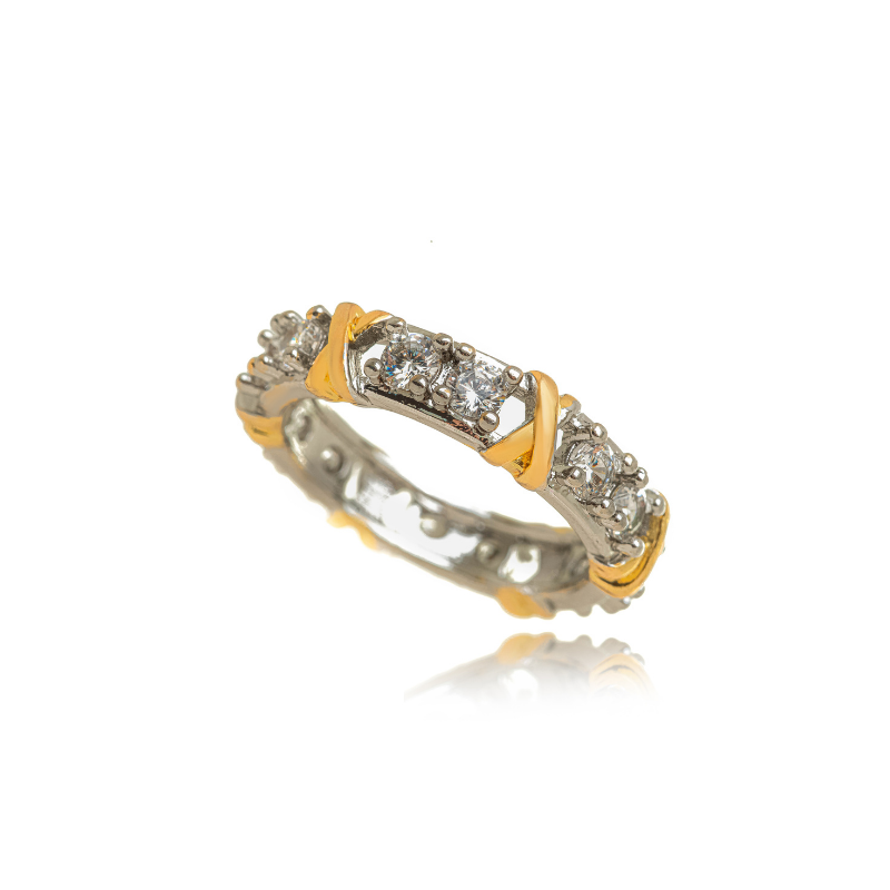ANEL ETERNITY CROSS CRAVEJADO  BANHO PREMIUM