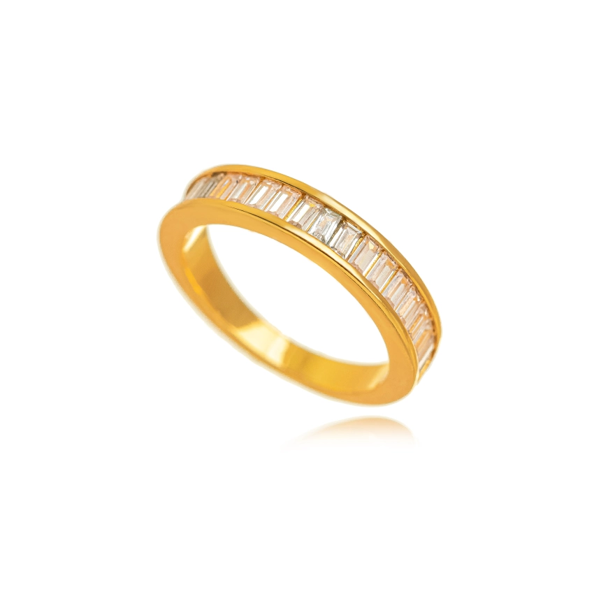 ANEL APARADOR SLIM EM BANHO DE OURO 18K