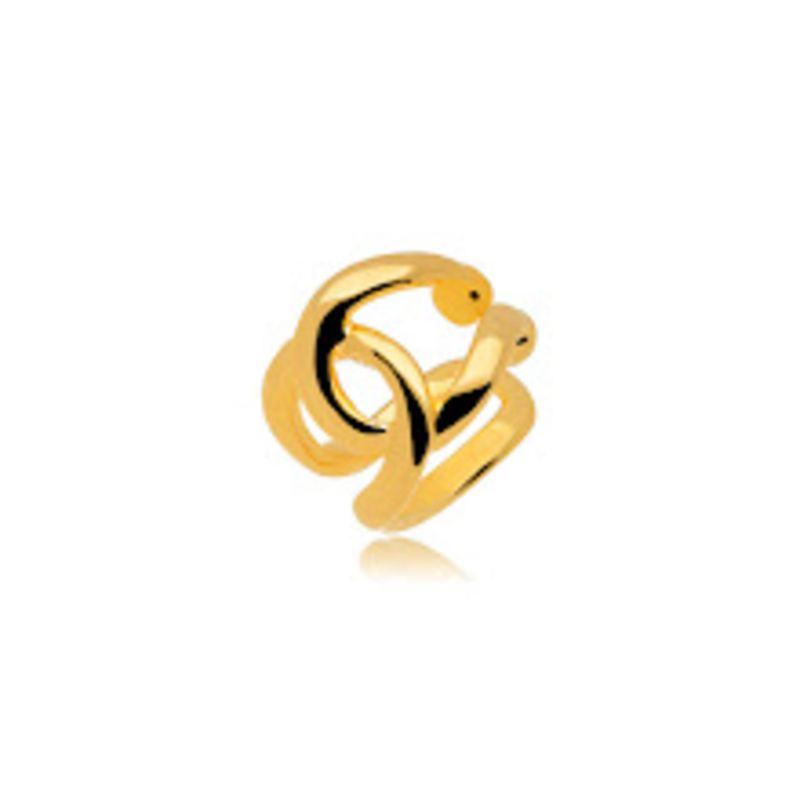 PIERCING NÓ EM BANHO DE OURO 18K