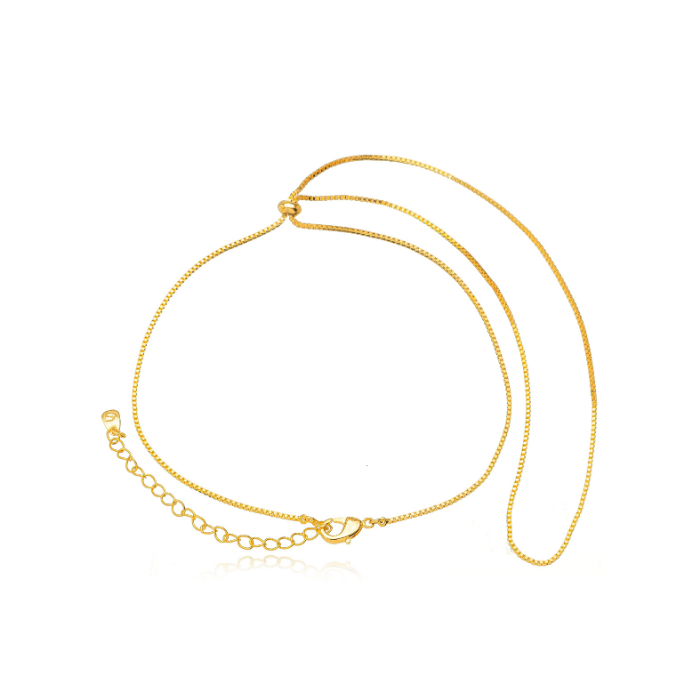 PULSEIRA ANEL GRAVATINHA VENEZIANA - BANHO DE OURO 18K