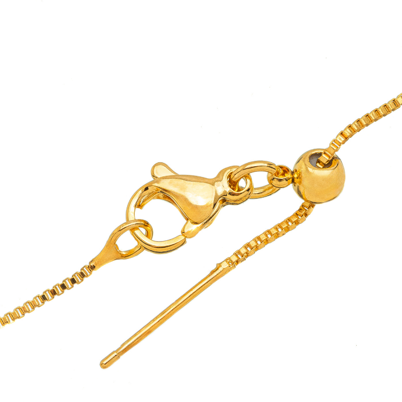 COLAR NOSSA SENHORA APARECIDA DUPLA FACE: FÉ E ELEGÂNCIA EM BANHO DE OURO 18K