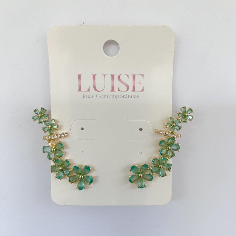 Brinco Ear Cuff Flores