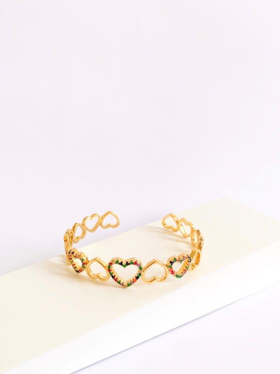 Pulseira Bracelete Coração Colors