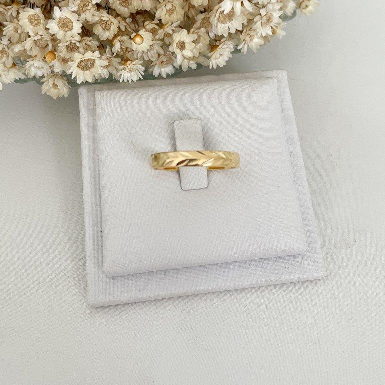 Anel Aliança Detalhes Ramos