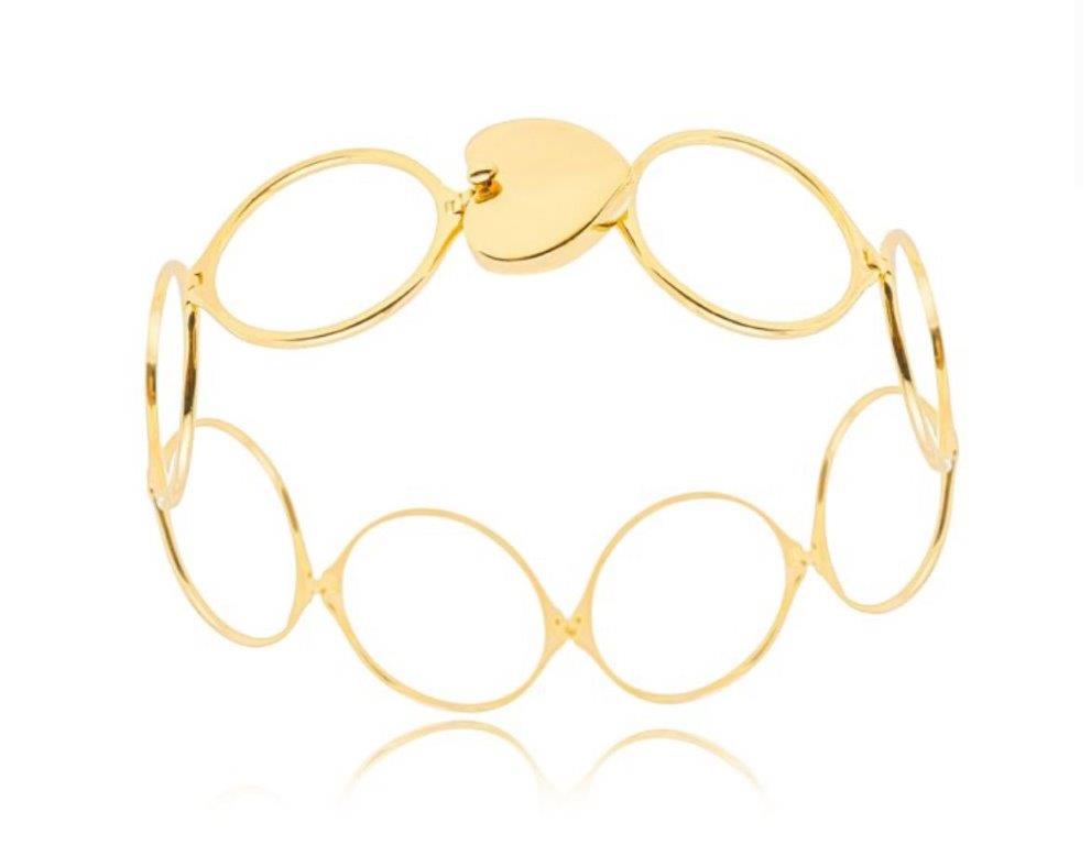 Anel Bracelete Coração