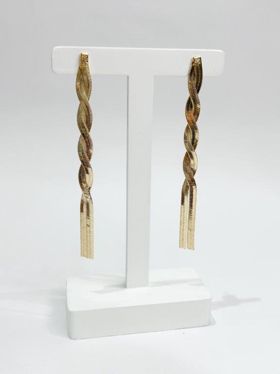 Brinco Trançado Fita