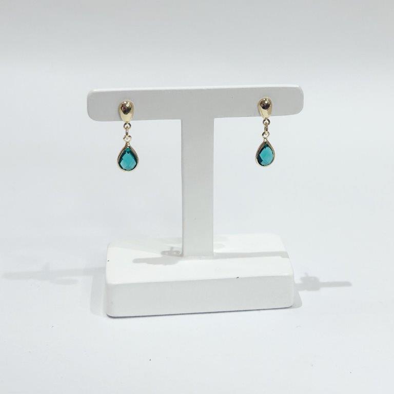 Brinco Pedente Gota de Luz Ouro