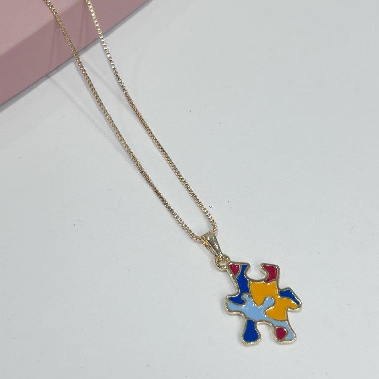 Colar Simbolo Autismo