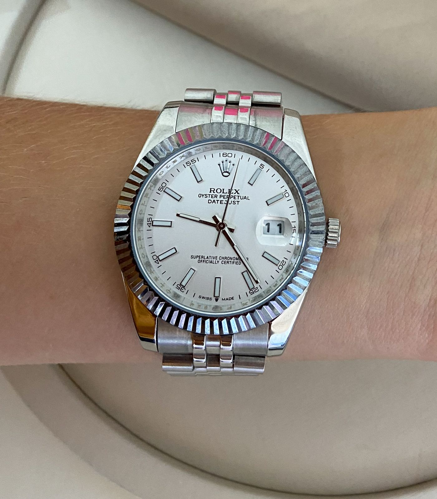 RELOGIO ROLEX PRATA/DOURADO B