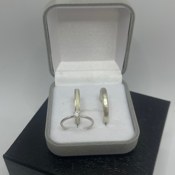 Aliança 3 mm solitário liso