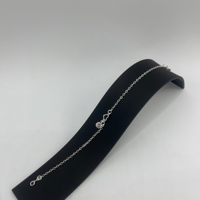 Pulseira coração cristal