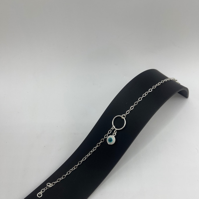 Pulseira círculo olho grego