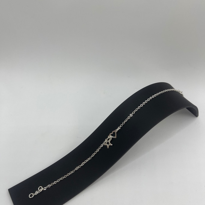 Pulseira coração estrela