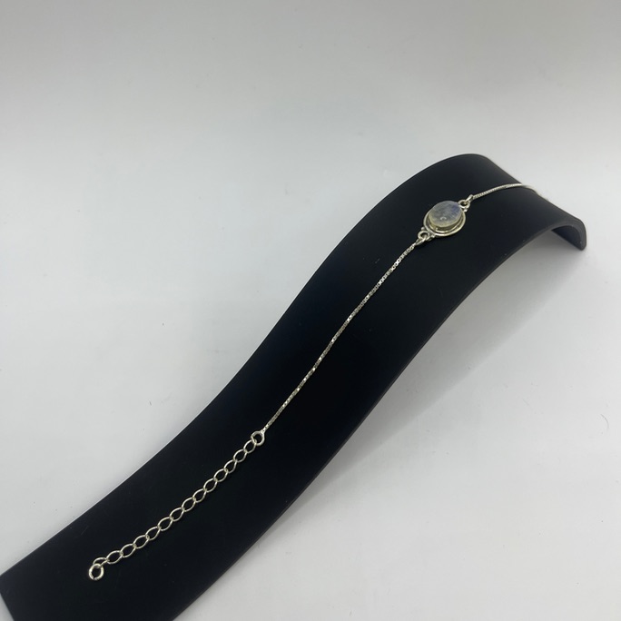 Pulseira pedra natural roxa