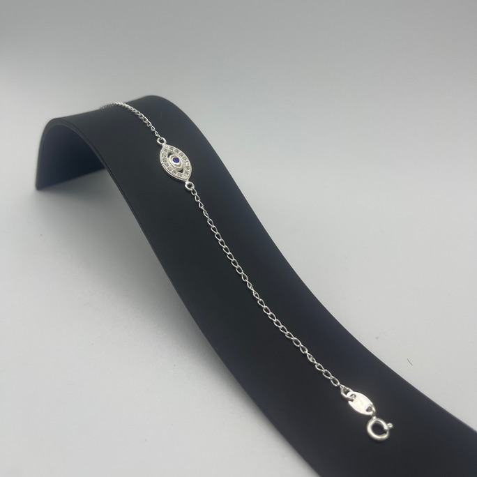 Pulseira olho grego cravejado premium