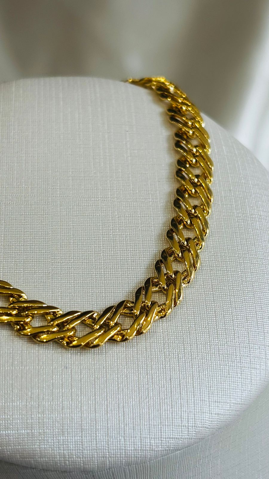 Pulseira grumet dupla feminina grossa