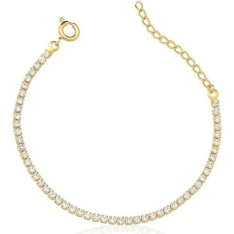 Pulseira Infantil Riviera 11cm + 5cm Extensor Banhado a Ouro 18k