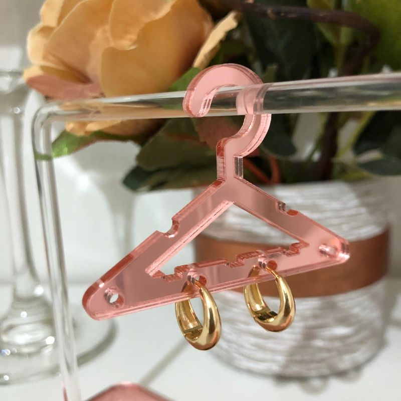 Brinco Argolinha Fashion Gota Lisa Banhada a Ouro 18k