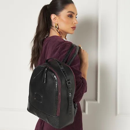 Mochila WJ Essence Red Croco com Spikes.