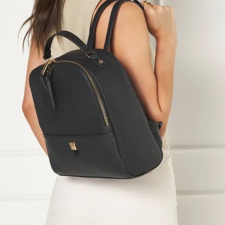 Mochila Média com Metal Logo Bicolor