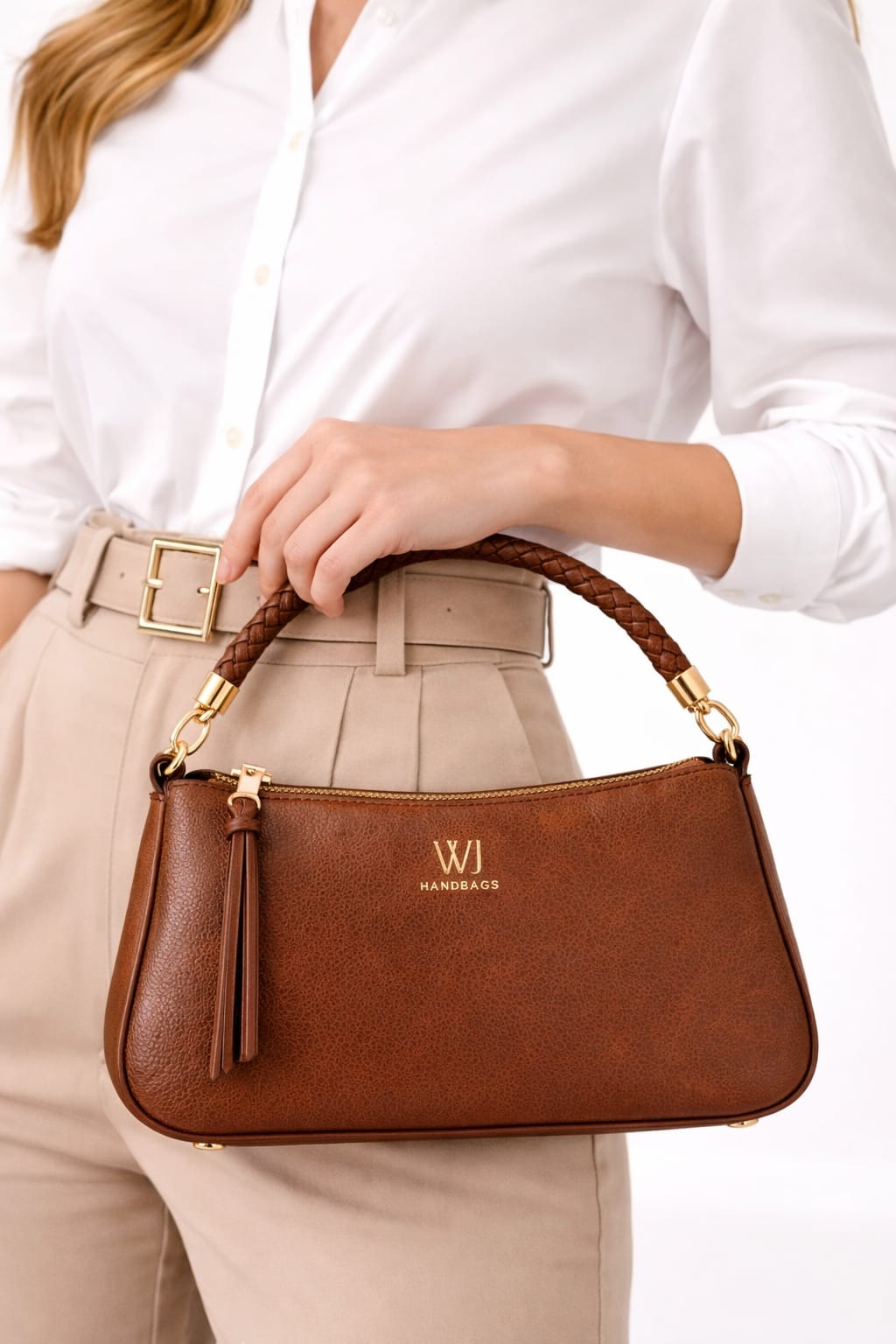 Bolsa WJ Tresse Marrom Café.