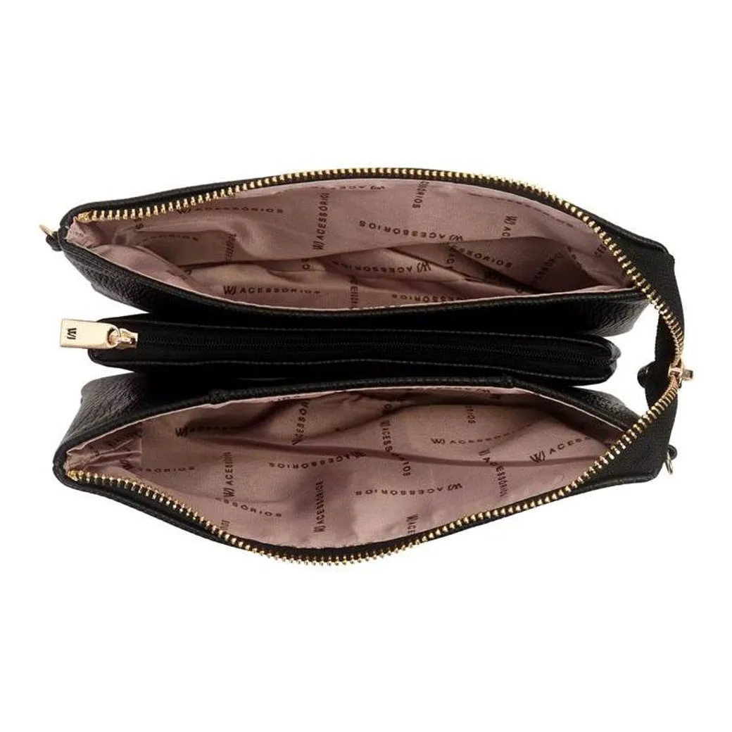 Bolsa Tiracolo WJ Feminina Preta