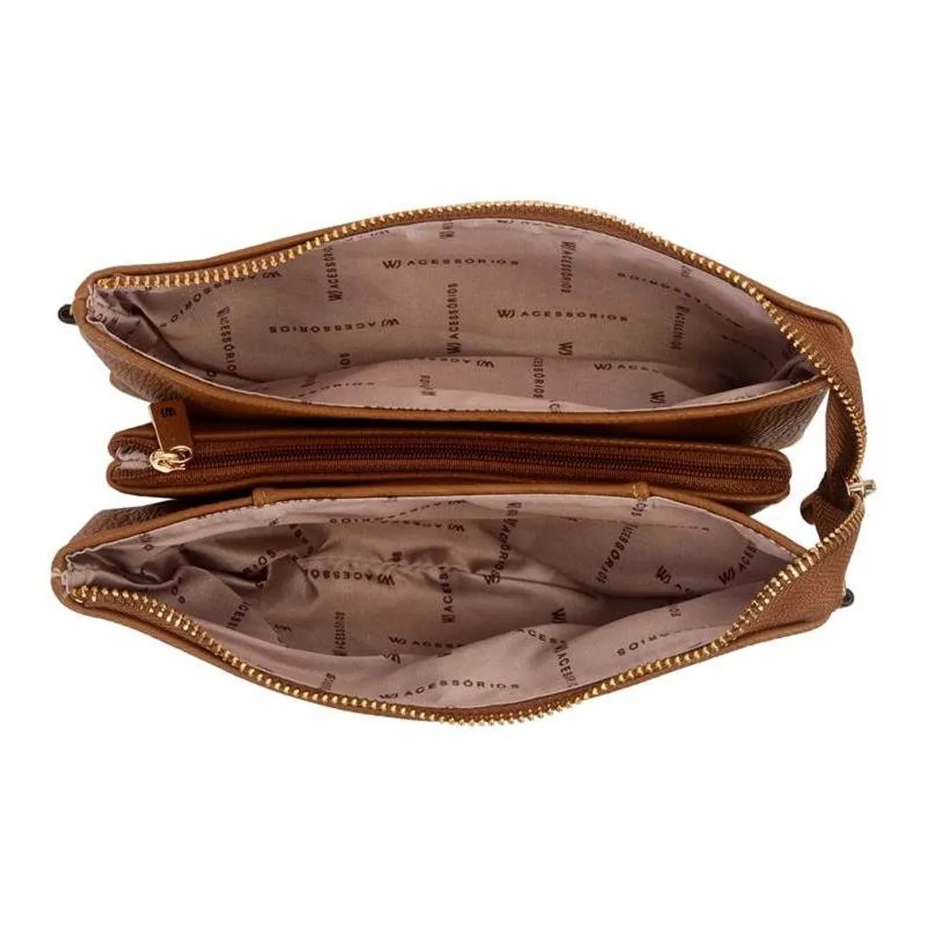 Bolsa Tiracolo WJ Feminina Caramelo