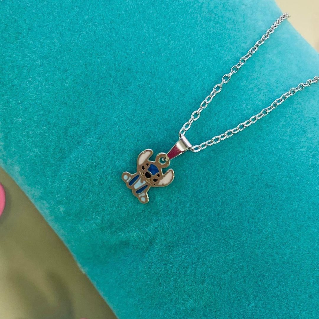Corrente Aço Inox Stitch Infantil