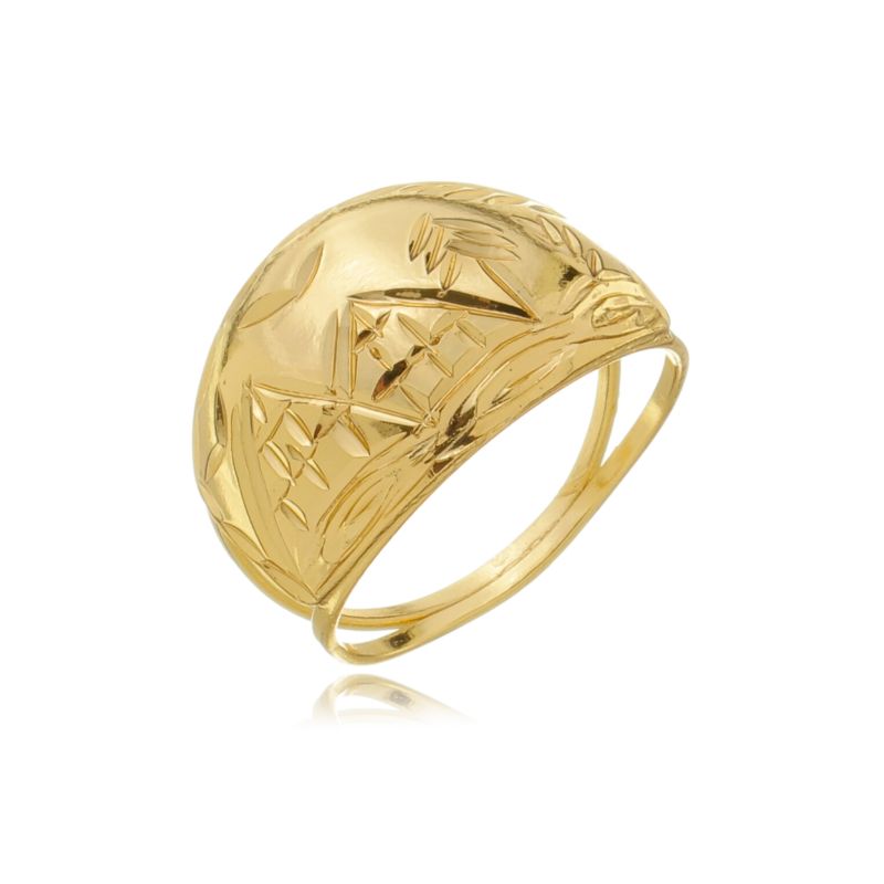 Anel Réplica 3 Ouros escrava oval