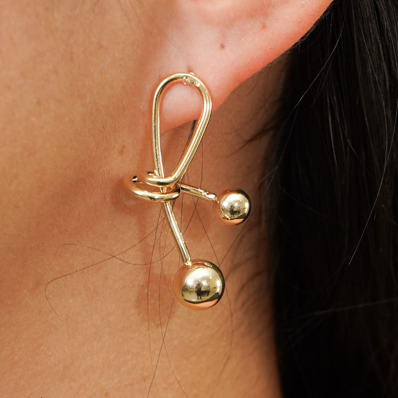 Brincos Laço com Bola