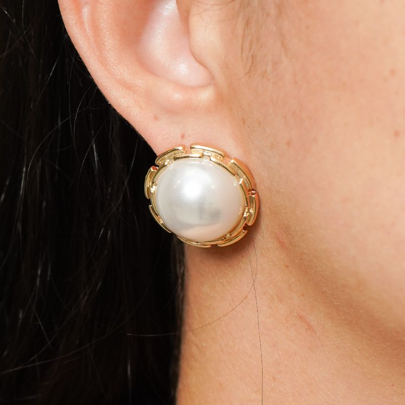 Brinco Pérola Grande Borda