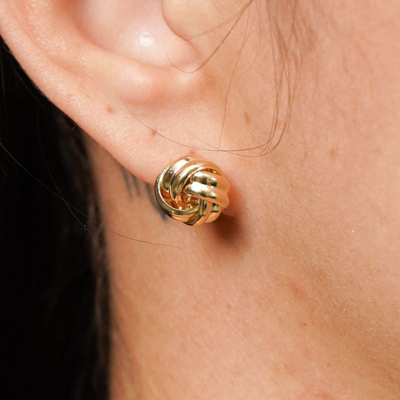 Brincos Novelo Redondo Pequeno Liso