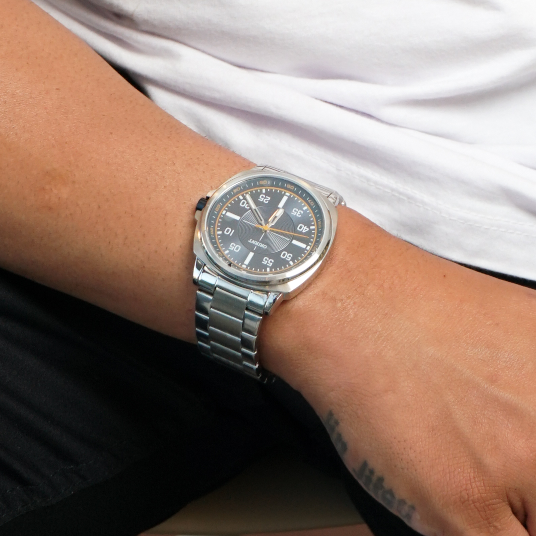 D2SX - RELOGIO PULSO ORIENT -QUARTZ,ANLGO.CX.ACO INOX.CAL.VX51E1S - D.C.R.E 2022/383448