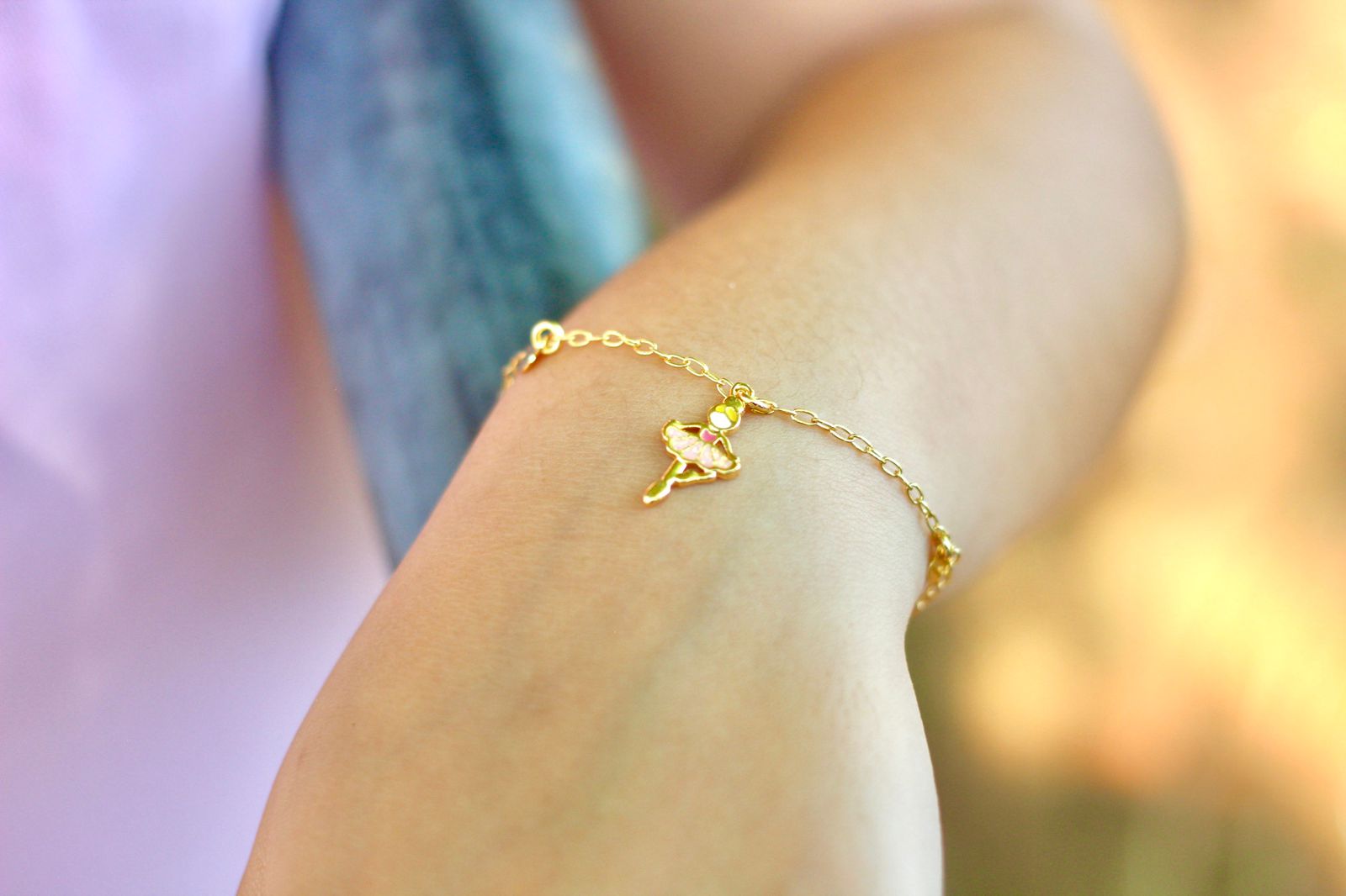 Pulseira bailarina resinada