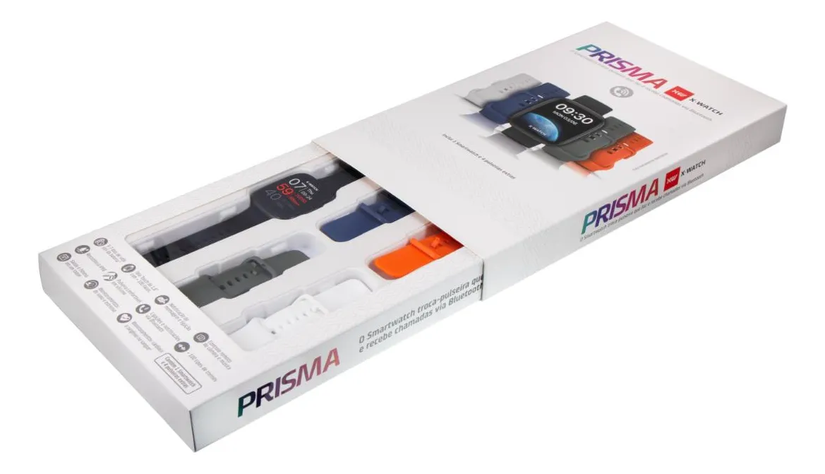 Relógio Smartwatch X-Watch Troca Pulseira XSWUQPI010A