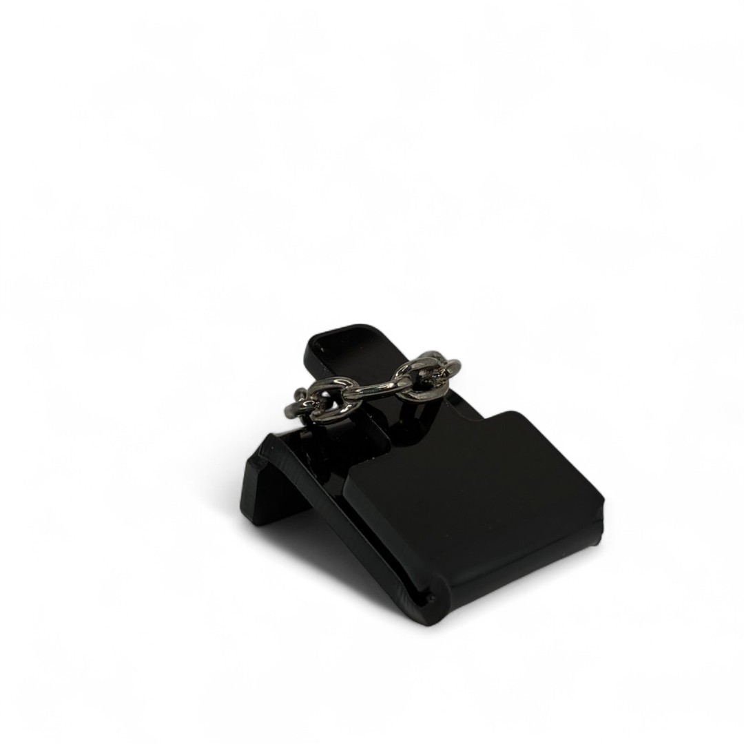 PIERCING FAKE ARGOLA CARTHIE CADIADINHO - BANHADO A RÓDIO NEGRO