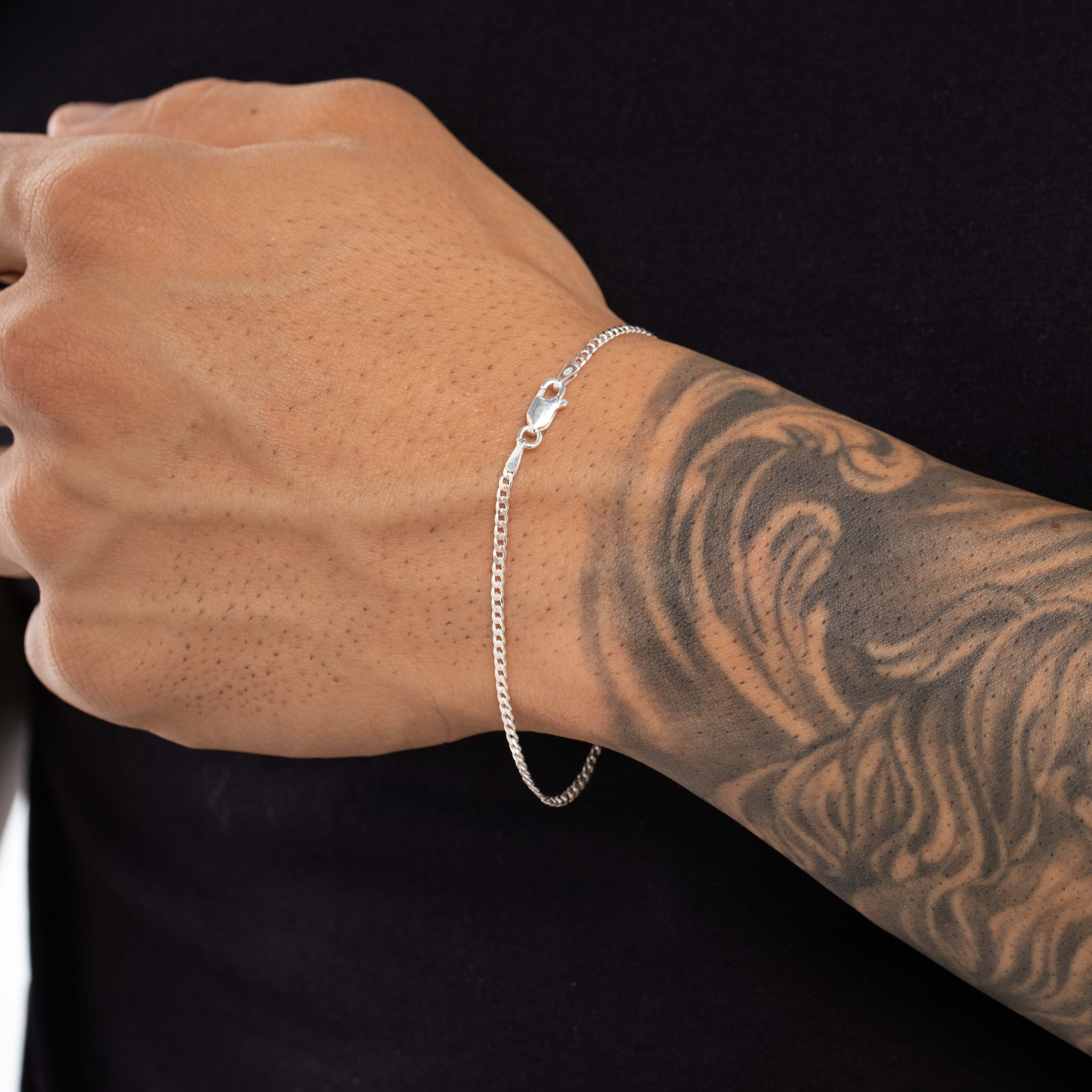 PULSEIRA GRUMET FINO -PRATA 925