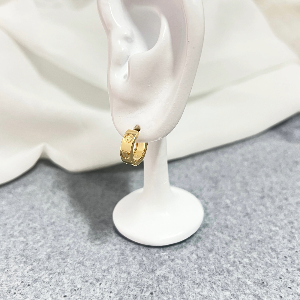 BRINCO ARGOLA  ARTICULADA INSPIRAÇÃO CARTIER