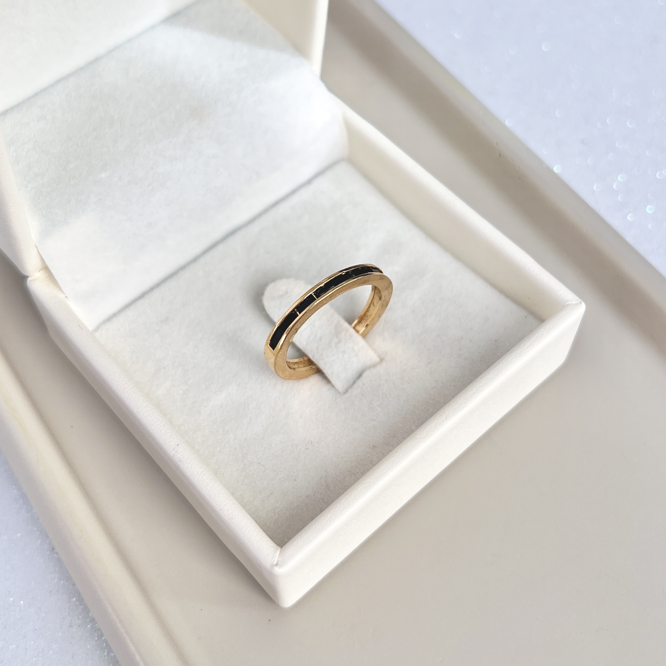 ANEL APARADOR EM BAGUETES - PRETO