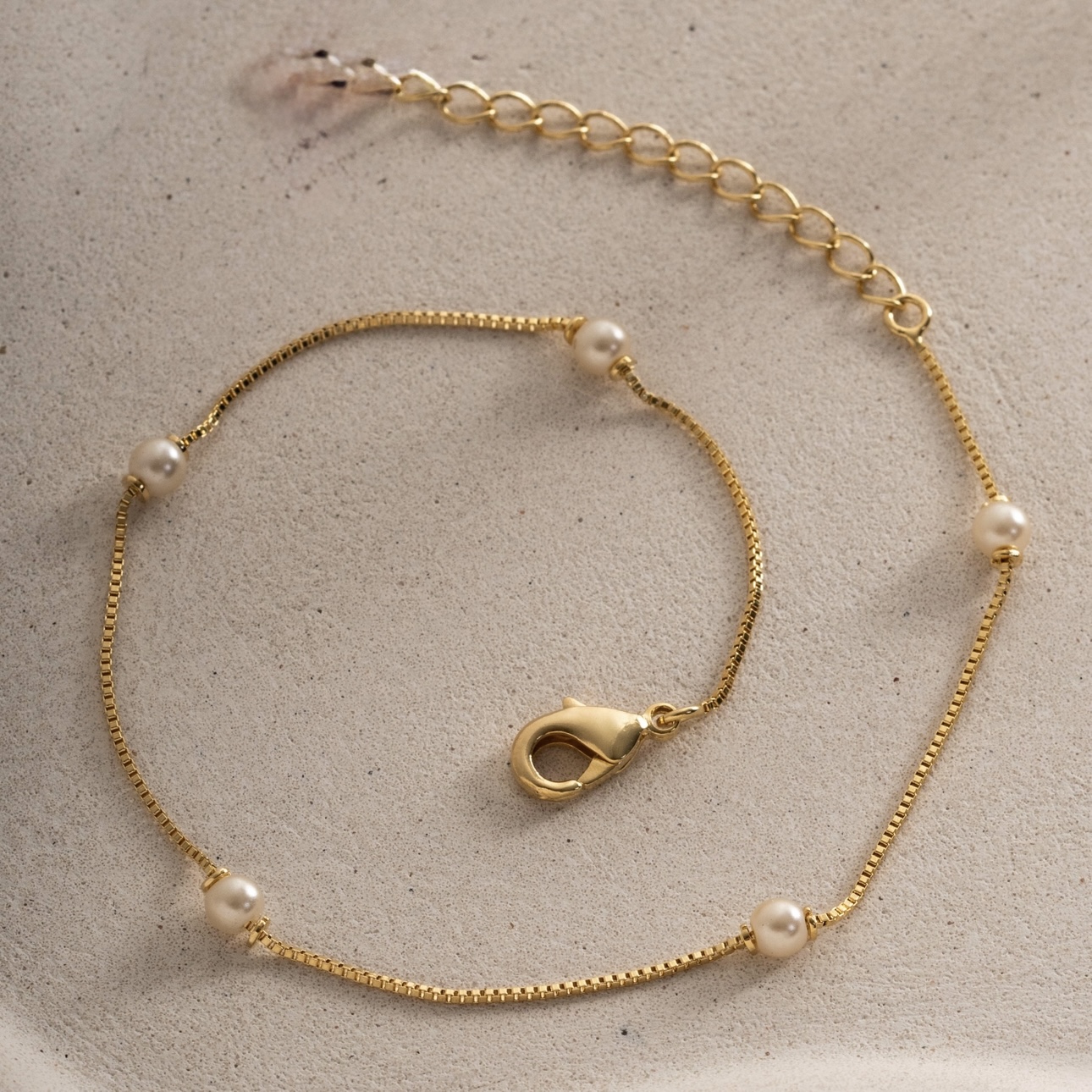 TORNOZELEIRA PÉROLAS PEQUENAS