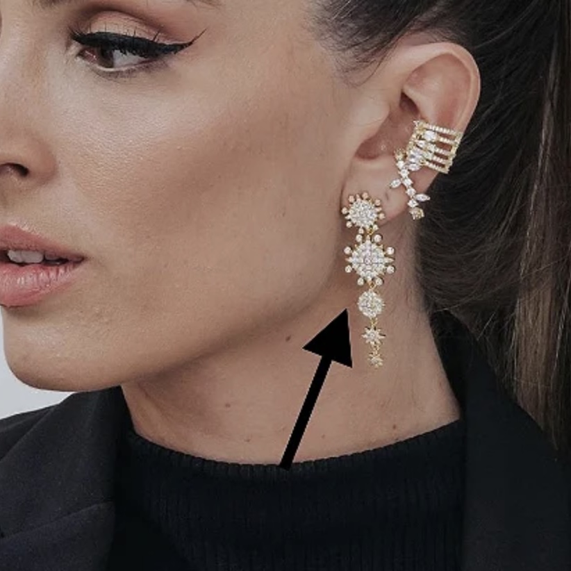 BRINCO FESTA ZIRCÔNIAS COM PÊNDULOS