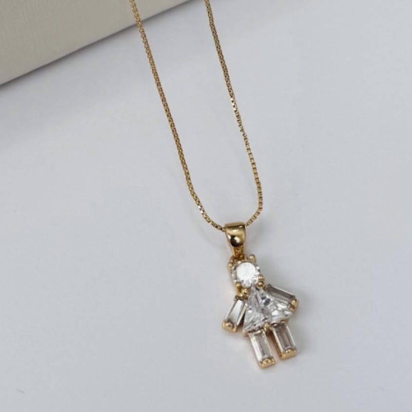 COLAR MENINA ZIRCÔNIAS